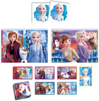 Zestaw puzzli i gier planszowych Clementoni Disney Frozen Edukit 4 w 1 (8005125182923) - obraz 3