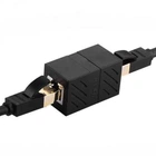 Сплітер UGREEN NW114 RJ45 Network Keystone Jack Inline Coupler Female to Female 1pcs (Black)(UGR-20390) (UGR-20390)