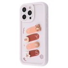 Чохол мультяшний з фігурками WAVE Pretty Things Case для Apple iPhone 13 Pro Max white/bear