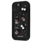 Чехол мультяшный с фигурками VVave Pretty Things Case для Apple iPhone 15 black/coffee