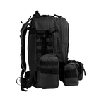 Рюкзак тактичний +3 підсумки AOKALI Outdoor B08 75L Black - зображення 3