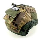 Кавер-чехол на тактический шлем FAST, ТОР-Д универсальный с подсумком для АКБ - изображение 3