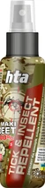 Репеллент HTA Maxi DEET 100% от комаров, клещей, мошек, мух, блох, пауков и других 100 мл (HTA4131)