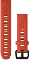 Pasek silikonowy Garmin QuickFit 20 mm Flame Red (753759278380) - obraz 2