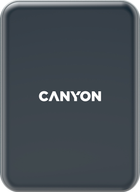Автотримач для телефона Canyon Megafix QI 5 V / 2 A, 9 V / 3 A Black (CNE-CCA15B) - зображення 2