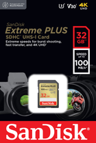 Karta pamięci SanDisk Extreme PLUS SDXC 32GB Class 10 V30 (SDSDXWT-032G-GNCIN) - obraz 2
