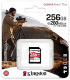 Karta pamięci Kingston SDXC 256GB Canvas React Plus Class 10 UHS-II U3 V60 (SDR2V6/256GB) - obraz 4