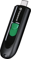 Pendrive Transcend JetFlash 790C 512Gb USB Type-C Black/Green (TS512GJF790C) - obraz 2