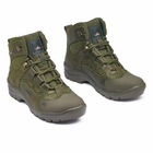 Берці літні тактичні черевики PAV 501 олива хакі шкіряні сітка Fee Air 46 - зображення 2