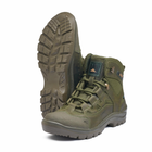 Берці літні тактичні черевики PAV 501 олива хакі шкіряні сітка Fee Air 46 - зображення 5