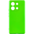 Чехол для Xiaomi Redmi Note 13 Pro 4G GETMAN TPU Liquid Silk Full Camera Салатовый/Neon Green