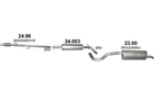 Глушитель Skoda Rapid 1.4 TSi Polmostrow (24.003) (858835)