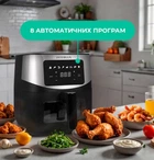 Мультипечь 6 л с обзорным окном INTERLUX ILOC-6090 1700Вт 8 режимов настройка времени/температуры, таймер дисплей аэрофритюрница дегидратор