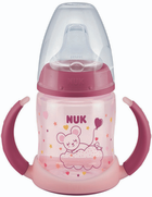Butelka Nuk First Choice Plus z uchwytami 150 ml Różowa (4008600400417) - obraz 3