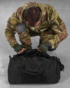 Армейская дорожная сумка/баул Silver Knight черная (86720) - изображение 5