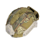 Кавер-чехол на шлем FAST IdoGear L (Multicam) с подсумком для АКБ - изображение 5