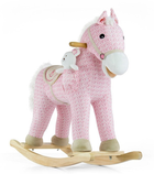 Zabawka-fotel bujany Milly Mally Pony Różowy (5901761122213) - obraz 1