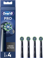 Насадки для електричної зубної щітки Oral-B Pro Cross Action Чорні, 4 шт (8006540847671) - зображення 1