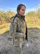 Куртка тактична весняна камуфляж Жіноча COMBAT Soft-Shell камуфляж ЗСУ S M - зображення 7