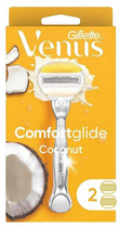 Maszynka do golenia dla kobiet Gillette Venus 5 Comfort Glide Coconut z 2 wymiennymi wkładami (7702018570607) - obraz 1