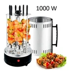 Электрошашлычница для дома Domotec BBQ на 6 шампуров шашлык 1000W Черная/Black 220V