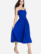 Sukienka midi letnia damska Figl M602 XL Niebieska (5902194349383) - obraz 3