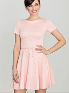 Плаття коротке літнє жіноче Lenitif K090 L Рожеве (5902194301251) - зображення 1