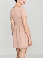 Sukienka krótka letnia damska Lenitif K147 XL Różowa (5902194308663) - obraz 2