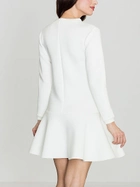 Sukienka trapezowa damska mini Lenitif K247 L Ecru (5902194314497) - obraz 2