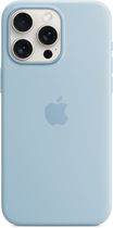 Панель Apple MagSafe Silicone Case для Apple iPhone 15 Pro Max Light Blue (MWNR3) - зображення 3