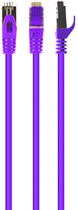 Патч корд Cablexpert Cat 6a SSTP 15 м Фіолетовий (PP6A-LSZHCU-V-15M) - зображення 1