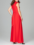 Sukienka trapezowa damska wieczorowa Lenitif K486 L Czerwona (5902194353823) - obraz 2
