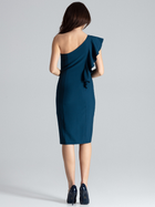 Sukienka ołówkowa damska midi Lenitif K488 L Niebieska (5902194354066) - obraz 2