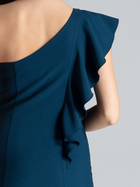 Sukienka ołówkowa damska midi Lenitif K488 L Niebieska (5902194354066) - obraz 5