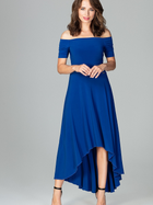Sukienka długa letnia damska Lenitif K485 XL Niebieska (5902194353670) - obraz 1