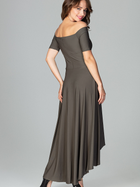 Плаття довге літнє жіноче Lenitif K485 XL Оливкове (5902194353557) - зображення 2