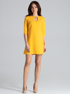 Плаття коротке літнє жіноче Lenitif L001 XL Жовте (5902194355698) - зображення 3