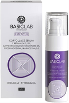 Korygujace serum do twarzy BasicLab Esteticus z retinalem 0,15%, czynnikiem wzrostu kompleks 2%, fitosfingozyną i kornozyną 2.0 30 ml (5904639170125) - obraz 1