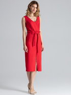 Sukienka midi letnia damska Figl M633 XL Czerwona (5902194359887) - obraz 3