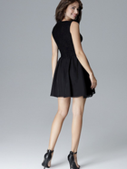 Sukienka trapezowa damska mini Lenitif L024 M Czarna (5902194363068) - obraz 2