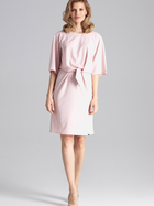 Sukienka tunika damska elegancka Figl M656 S Różowa (5902194364010) - obraz 5