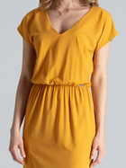 Плаття довге літнє жіноче Figl M668 S Гірчичне (5902194367936) - зображення 6