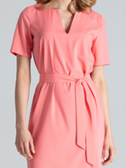 Плаття-футболка міді літнє жіноче Figl M669 L Коралове (5902194368070) - зображення 5