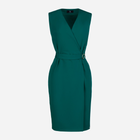 Плаття на запах міді літнє жіноче Lenitif L037 XL Зелене (5902194368643) - зображення 5