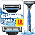 Wymienne wkłady do maszynki do golenia Gillette Mach 3 Start 10 szt (7702018603800) - obraz 2