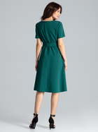 Плаття міді літнє жіноче Lenitif L043 XL Зелене (5902194369565) - зображення 2