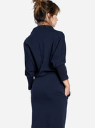 Плаття міді осіннє жіноче BeWear B032 L-XL Темно-синє (5902041185188) - зображення 4