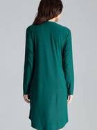 Sukienka koszulowa damska midi Lenitif L031 XL Zielona (5902194365604) - obraz 4