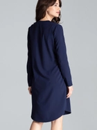Плаття-сорочка міді літнє жіноче Lenitif L031 XL Темно-синє (5902194365567) - зображення 5
