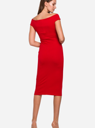 Sukienka ołówkowa damska midi Makover K001 XL Czerwona (5903068457173) - obraz 2